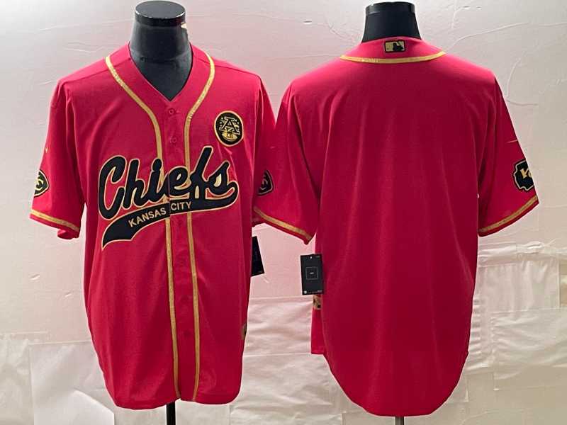 Men's Kansas City Chiefs Blank Red Gold Cool Base Stitched Baseball Jersey,We sell and wholesale Men's Kansas City Chiefs Blank Red Gold Cool Base Stitched Baseball Jersey on line form chian!